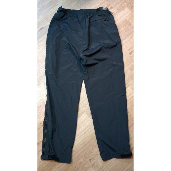Vintage LL Bean Pants Womens XL Black Windbreaker Nylon Full Zip Extra Large - Picture 9 of 16